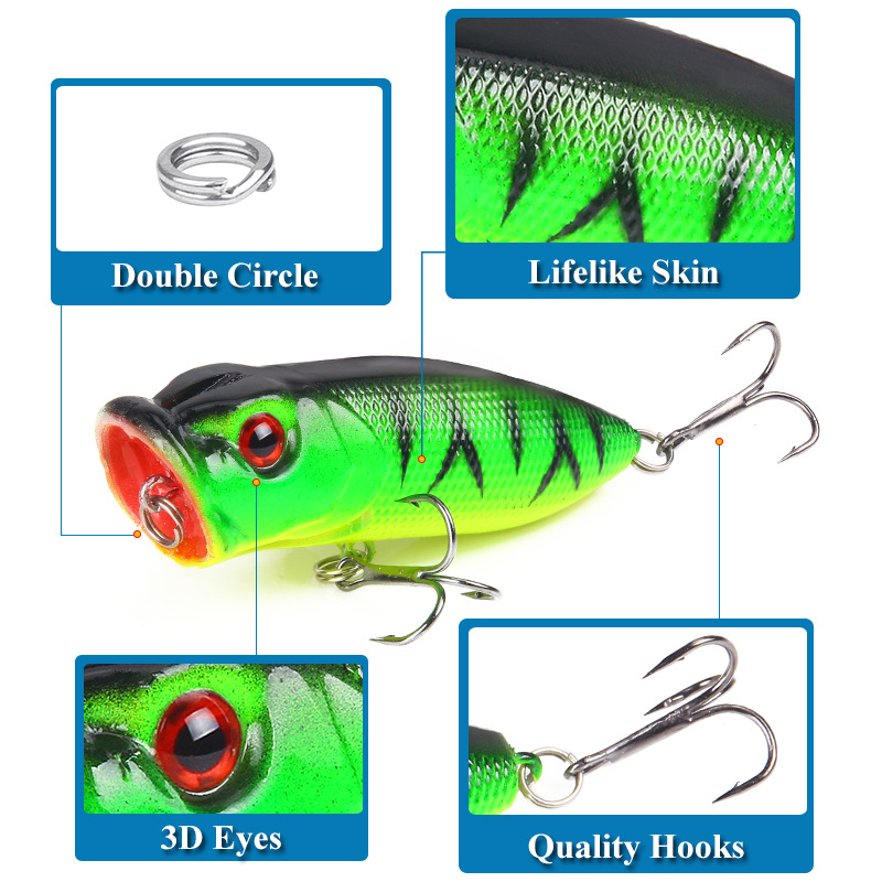 6pcs 6 warna（kemasan opp）/5pcs - Fishing Lure Jerkbait ulasan dan harga
